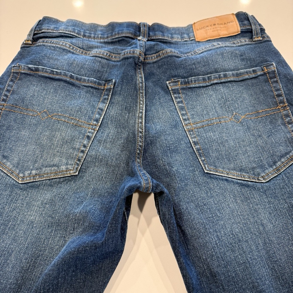 Lucky Brand Jeans Mens 31x32 Blue 411 Athletic Taper Fit Stretch Denim Pants - Picture 10 of 13